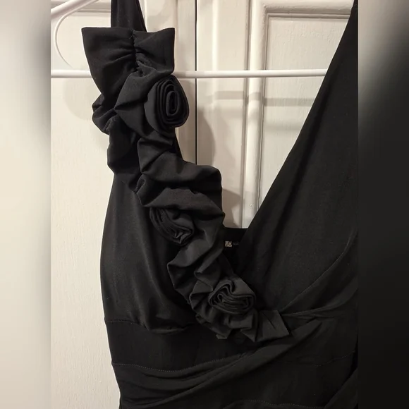 LIKE NEW Valerie Bertinelli Women's Elegant Black Dress ~ Size 10 - Picture 5 of 10